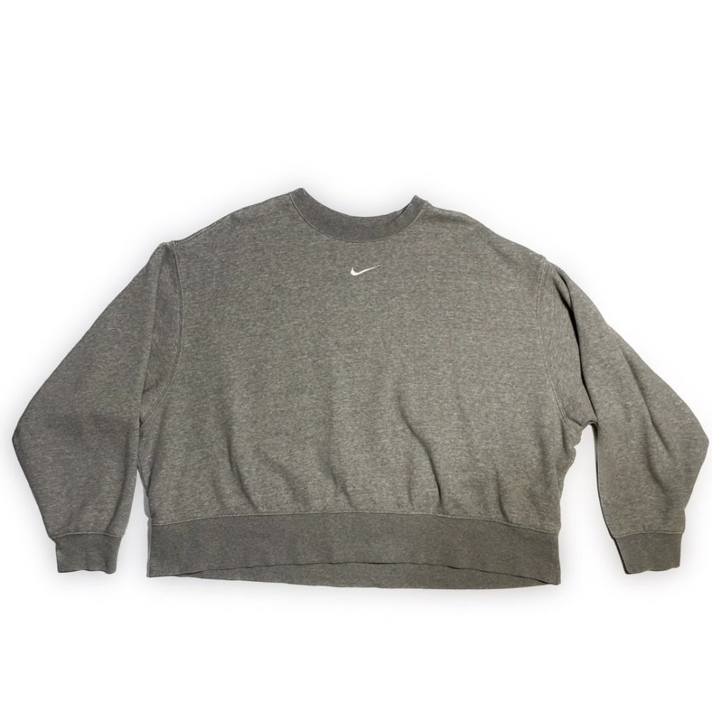 Nike Gray Sweater Cropped